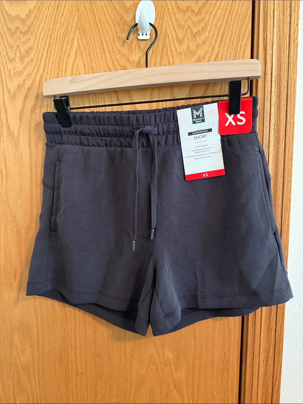 Women's Athletic Drawstring Shorts - Charcoal